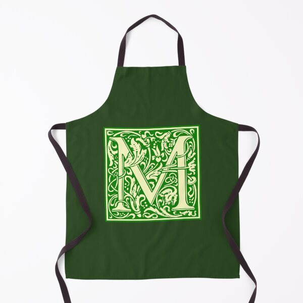 Item preview, William Morris Vintage Letter M Green designed and sold by Jeallan Designs.