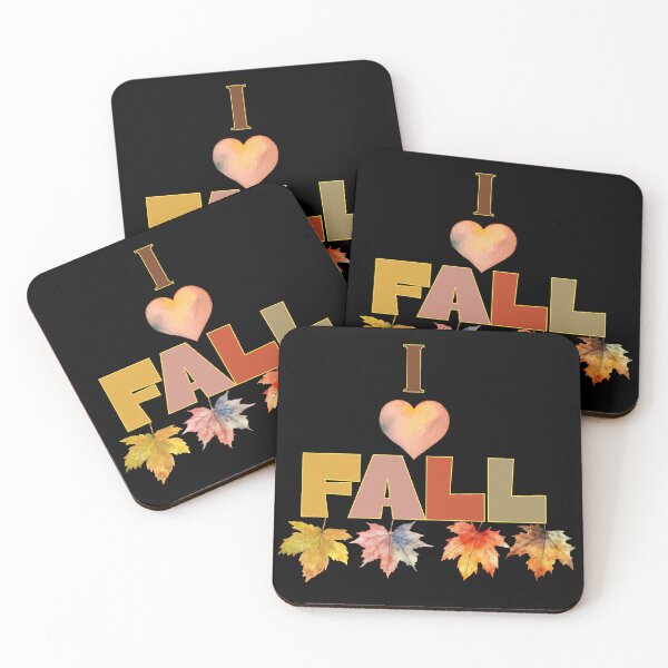 Item preview, I Love Fall / I Heart Fall Colorful Autumn Leaves designed and sold by SunandShade.