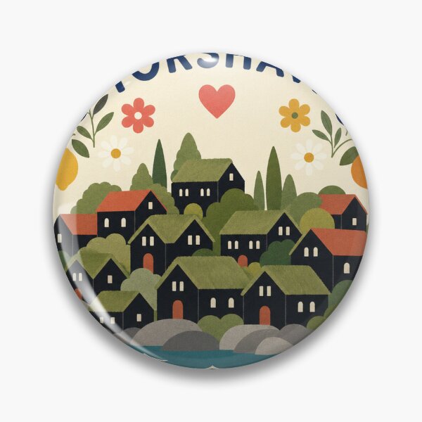 Item preview, Torshavn Faroe Islands Travel Souvenir Modern Folk Art designed and sold by VisualArtsOasis.