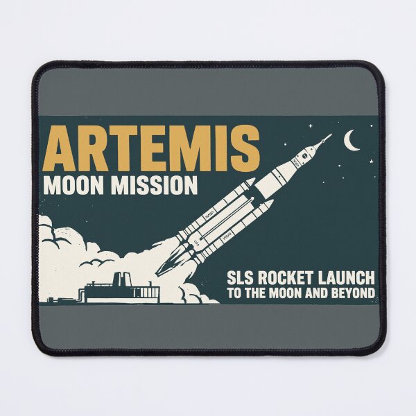 Item preview, Artemis Moon Mission SLS Rocket Launch To The Moon Vintage designed and sold by KiwiRider.