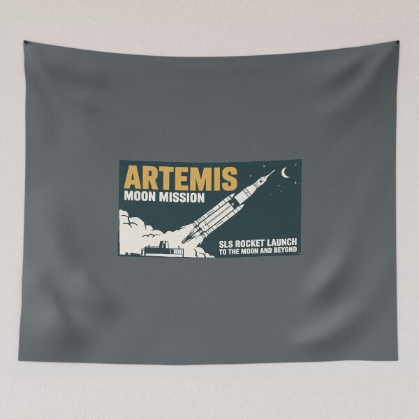 Item preview, Artemis Moon Mission SLS Rocket Launch To The Moon Vintage designed and sold by KiwiRider.