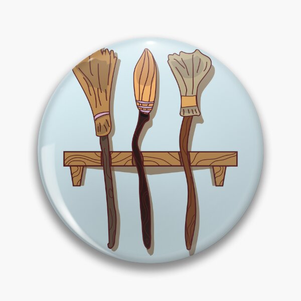 Item preview, Cute Witch Brooms — Kawaii Halloween Art for Witchcore & Spooky Season designed and sold by Mrsmauve.