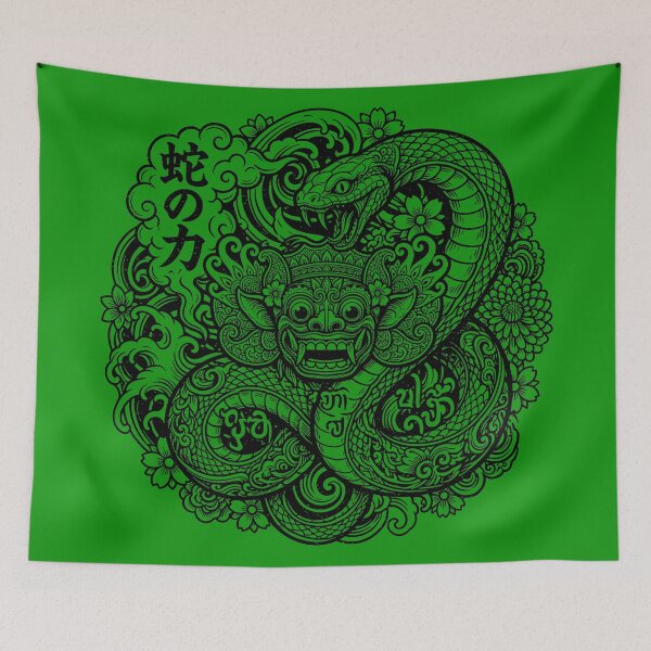 Item preview, Hebi No Chikara Serpent Barong Mask Art designed and sold by cannsuh.