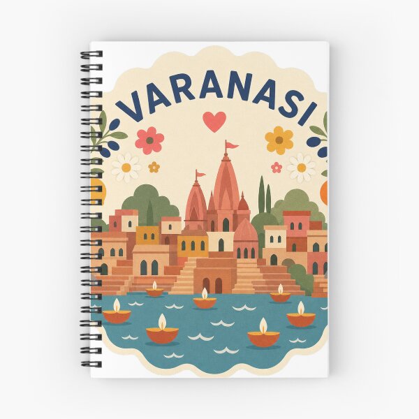 Item preview, Varanasi India Travel Souvenir Modern Folk Art designed and sold by VisualArtsOasis.