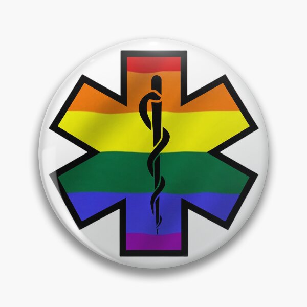 Item preview, EMS Star of Life Rainbow Pride designed and sold by FireEMSDesigns.