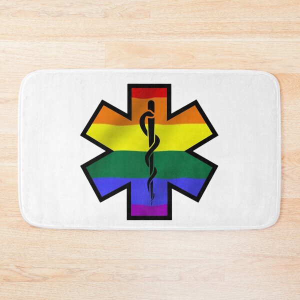Item preview, EMS Star of Life Rainbow Pride designed and sold by FireEMSDesigns.
