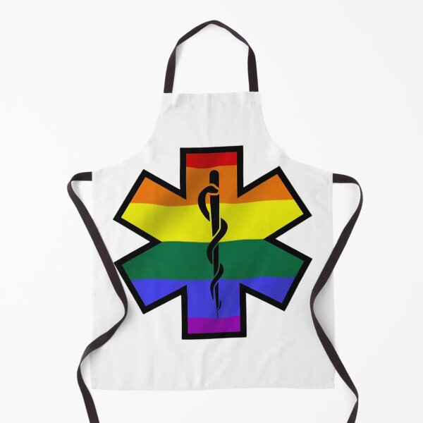 Item preview, EMS Star of Life Rainbow Pride designed and sold by FireEMSDesigns.