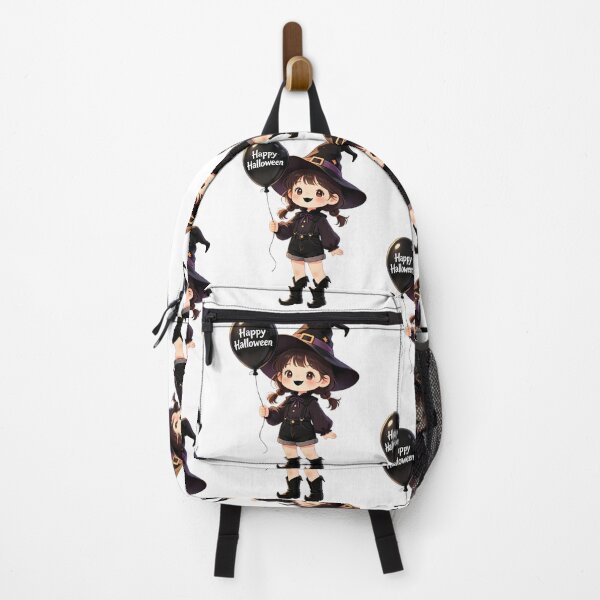 Item preview, Cute Little Witch Girl — Happy Halloween Balloon designed and sold by Bondingbonding.