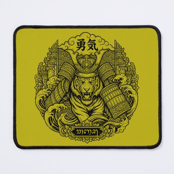 Item preview, Yuuki Tiger Samurai Helmet Balinese Emblem Art designed and sold by cannsuh.