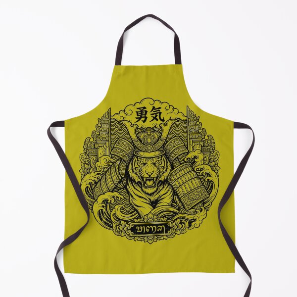 Item preview, Yuuki Tiger Samurai Helmet Balinese Emblem Art designed and sold by cannsuh.