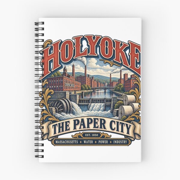 Item preview, Holyoke Massachusetts — The Paper City Industrial Heritage designed and sold by Past in Threads.