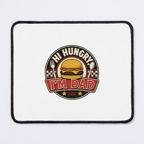 Item preview, Hi Hungry I’m Dad – Classic Funny Dad Joke Food Pun designed and sold by AMICO77.