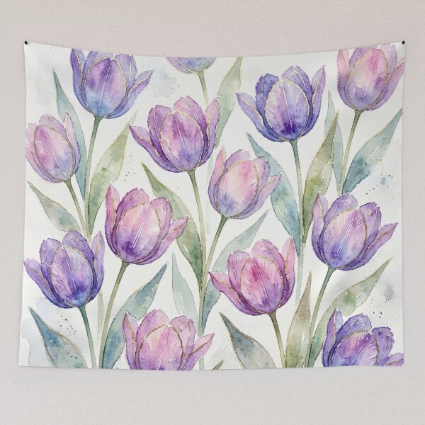 Item preview, Pink and Purple Tulips designed and sold by GraphicsClub.