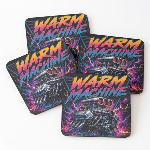 Item preview, WARM MACHINE – 80s Retro Motorcycle Synthwave Design designed and sold by Strongermind.
