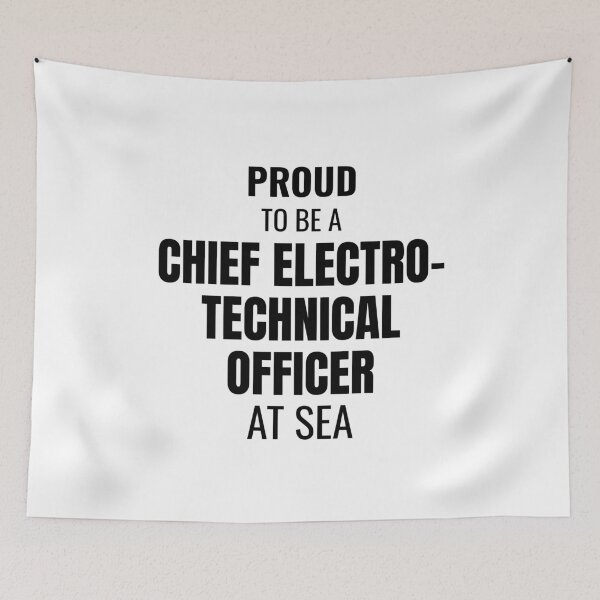 Item preview, Proud to be a Chief Electro-Technical Officer at Sea (Black) designed and sold by ShipCrewNation.