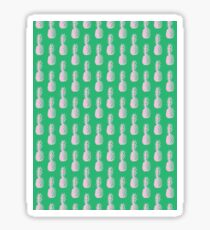 Pineapples - Green & Light Pink #945 Sticker