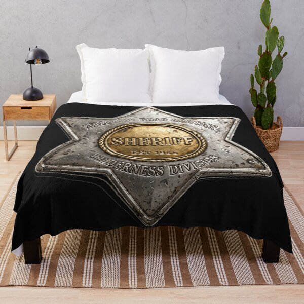 Item preview, Vintage Western Sheriff Star Badge designed and sold by Normandy Road Heritage™ - Vintage Garage Art.