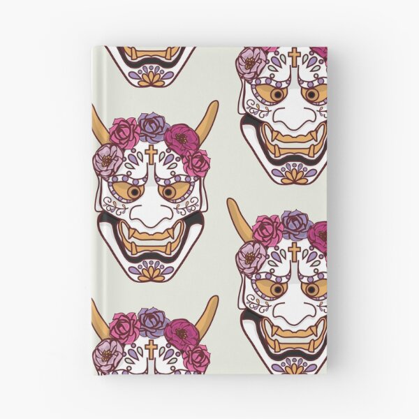 Item preview, Floral Oni Mask — Japanese Demon Art with Roses, Tattoo Style designed and sold by Mrsmauve.