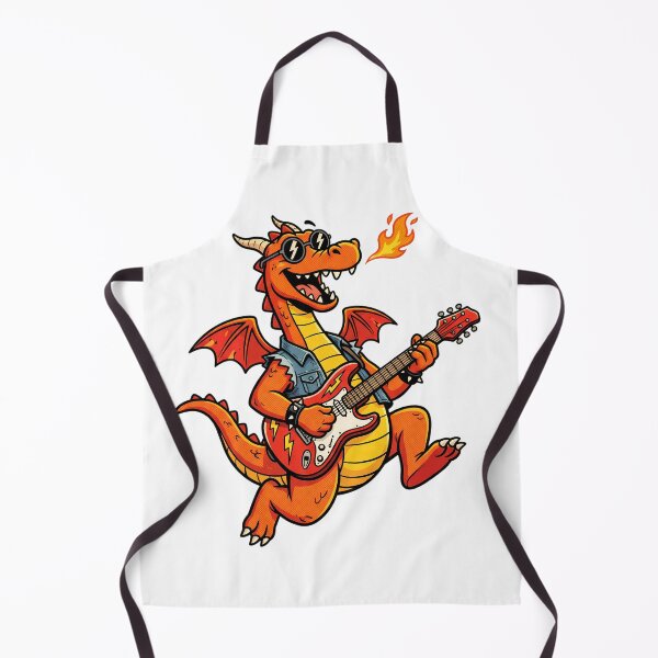 Item preview, Rock Star Dragon Playing Electric Guitar Cool designed and sold by DavidN2026.