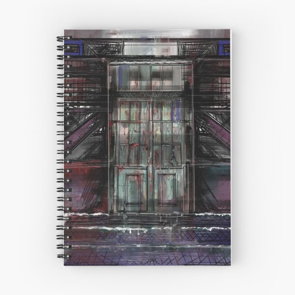 Item preview, Liminal Space - Eerie Rusty Door Art Horror Sketch designed and sold by DwellerArt.