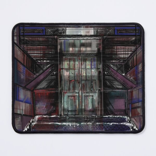 Item preview, Liminal Space - Eerie Rusty Door Art Horror Sketch designed and sold by DwellerArt.
