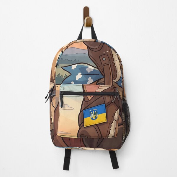 Item preview, Brave Ukrainian Cat Pilot Vintage Aviator Anime Mascot designed and sold by KreonaTime.
