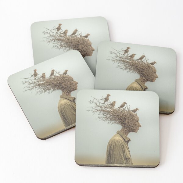 Item preview, Surreal Wicker Man Bird Nest Nature Portrait designed and sold by GSizzle1.