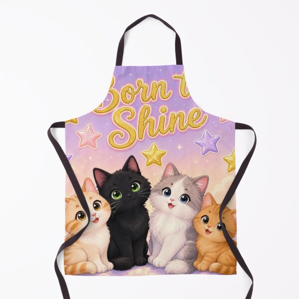 Item preview, Born to Shine – 4 Cats & 7 Stars designed and sold by Cartoon art with a purpose ❤️ Supporting Althea’s friends .