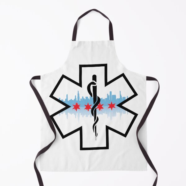 Item preview, Chicago Skyline EMS Star of Life (White Background) designed and sold by FireEMSDesigns.