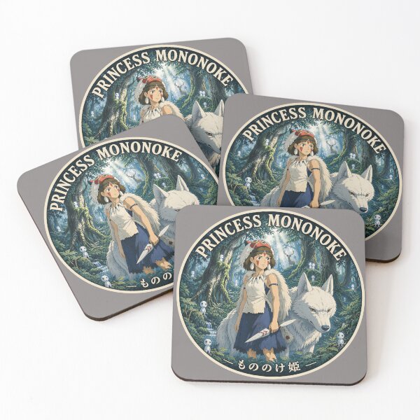 Item preview, Princess Mononoke San Wolf Studio Ghibli Emblem designed and sold by killem667.