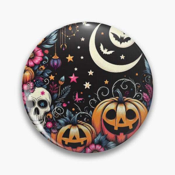 Item preview, retro floral pumpkin designed and sold by BriSher.