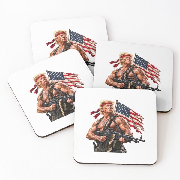 Item preview, Donald Trump Rambo Patriotic Warrior Sticker designed and sold by boatsnavydesigns.