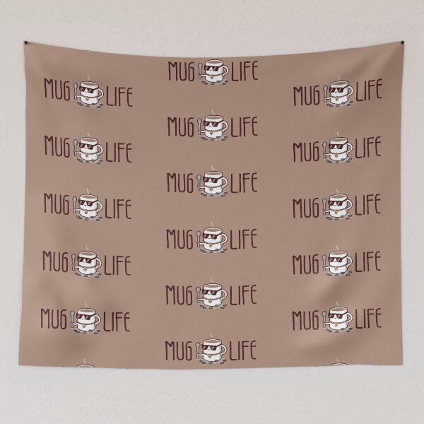 Item preview, Mug Life! (on Brown) designed and sold by PawsitiveMum3.