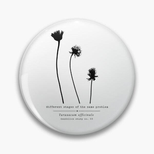 Item preview, Different Stages of the Same Problem – Funny Dandelion Botanical Study designed and sold by The Snarky Ph.D.: A Study in Botanicals .