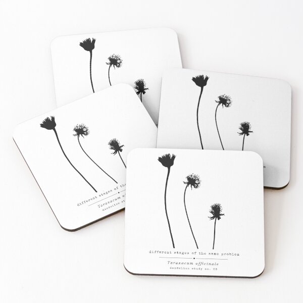 Item preview, Different Stages of the Same Problem – Funny Dandelion Botanical Study designed and sold by The Snarky Ph.D.: A Study in Botanicals .