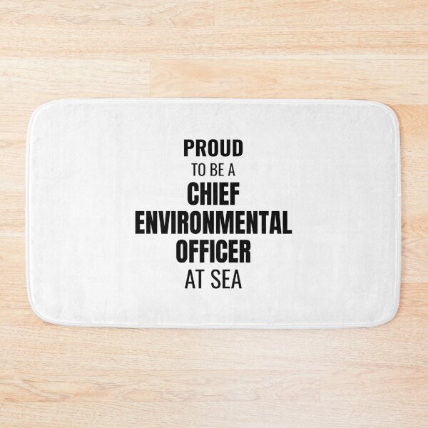 Item preview, Proud to be a Chief Environmental Officer at Sea (Black) designed and sold by ShipCrewNation.