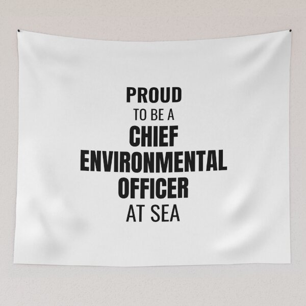 Item preview, Proud to be a Chief Environmental Officer at Sea (Black) designed and sold by ShipCrewNation.