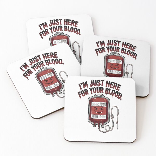 Item preview, Phlebotomist Here Just For Your Blood Vampire Blood Bag designed and sold by CleverRaccoon.