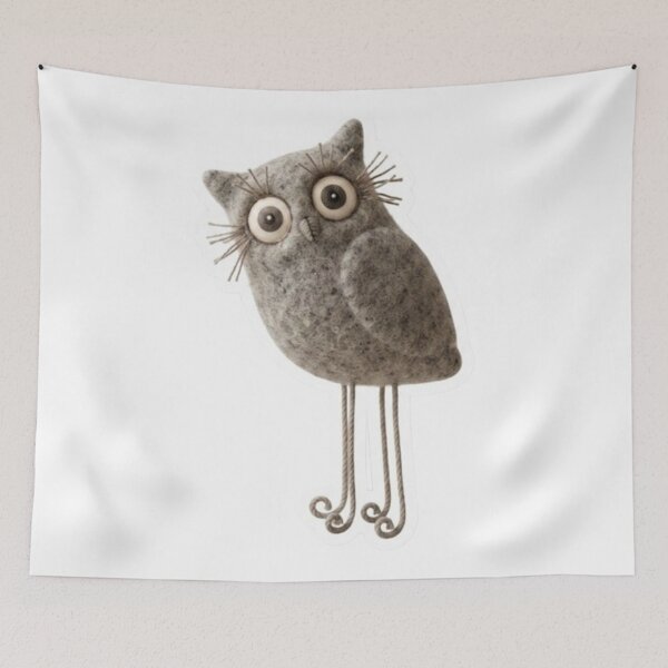 Item preview, Quirky Felt Owl with Long Legs designed and sold by Snurly.