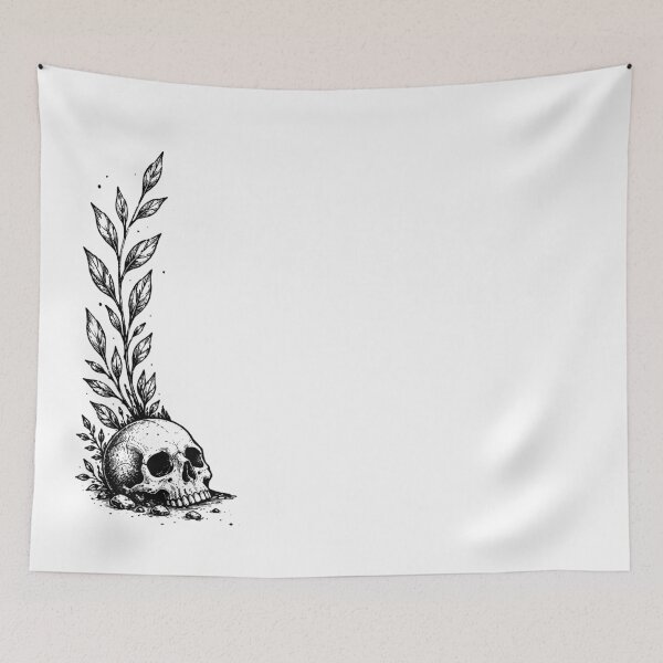 Item preview, Skull | Wild Leaves  designed and sold by Marianarcezar.