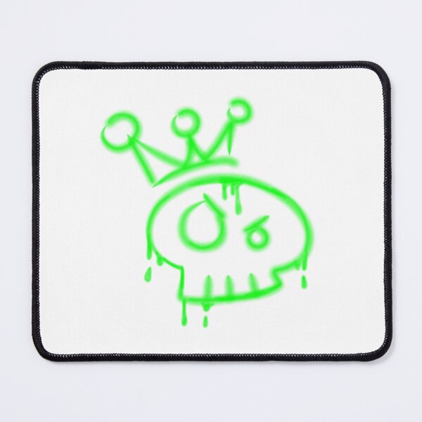 Item preview, Y2k graffiti skull with crown designed and sold by YaroshMaria.