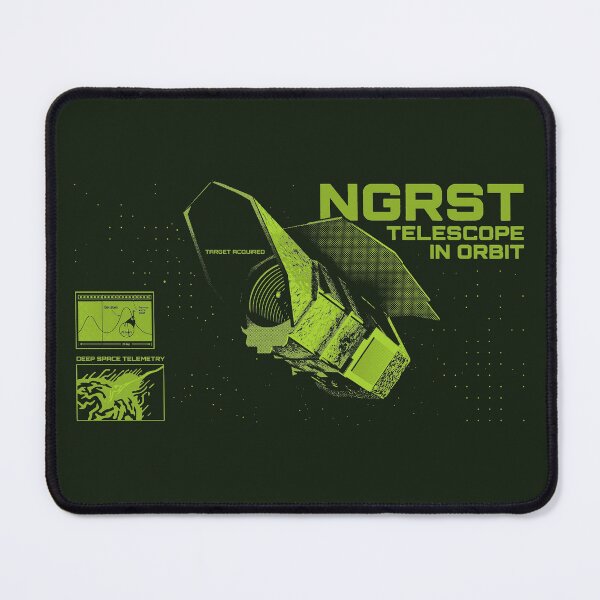 Item preview, Nancy Grace Roman Space Telescope NGRST Terminal HUD Green designed and sold by KiwiRider.