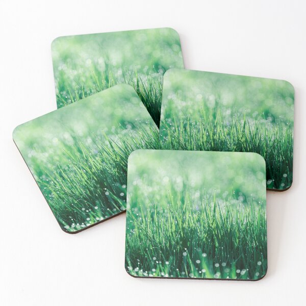 Item preview, Morning jewels - dew on green grass designed and sold by Mutezone.