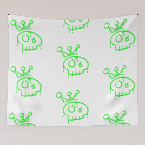 Item preview, Y2k graffiti skull with crown  designed and sold by YaroshMaria.