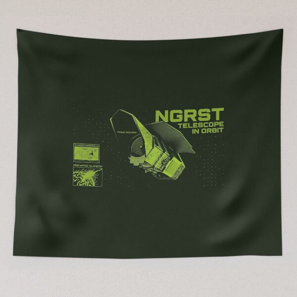 Item preview, Nancy Grace Roman Space Telescope NGRST Terminal HUD Green designed and sold by KiwiRider.