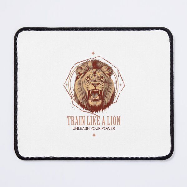Item preview, Train Like A Lion Unleash Your Power Vintage Distressed Gym Fitness Design designed and sold by Bennie Singh.