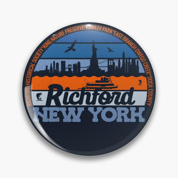 Item preview, Richford New York Sunset Retro Vintage Local Pride Logo designed and sold by CRHPOD20.