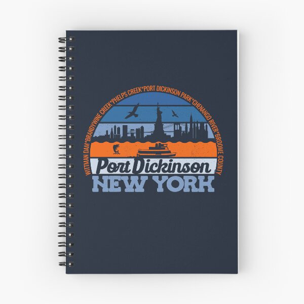 Item preview, Port Dickinson New York Sunset Retro Vintage Local Pride Logo designed and sold by CRHPOD20.