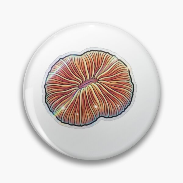 Item preview, Scolymia Coral Orange Rainbow Reef Aquarium Art designed and sold by KenworksDigital.