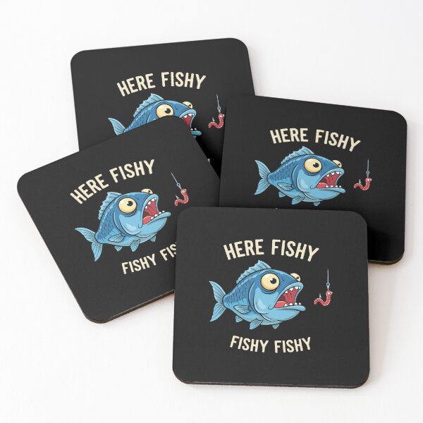 Item preview, Here Fishy Fishy Fishy Fishy Funny Fishing Angler designed and sold by PopStars1993.